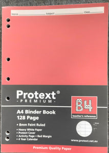 A4 128 page exercise book