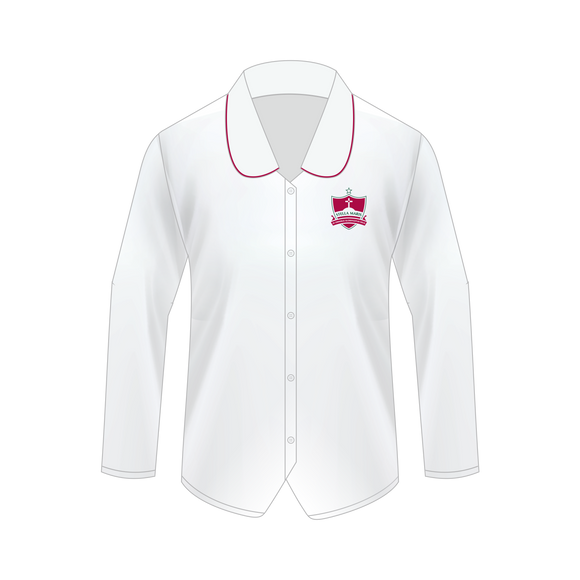 Junior Crested Long Sleeve Blouse Years 7 -10